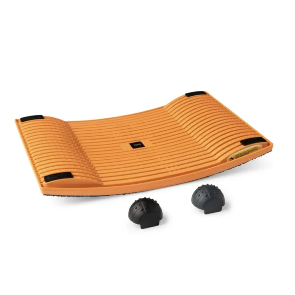 Gymba elastic activation board in colour tangerine.