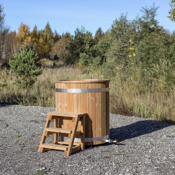 Stainless steel cold plunge tub for one