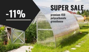 Polycarbonate Greenhouse Premium 450