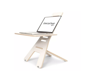 GetUpDesk kerge reguleeritav kaasaskantav laud seisvaks tööks