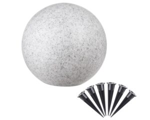 Garden light round granite gray, 400 mm