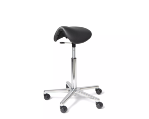 Matilda kiikmehhanismiga sadultool, must nahkpolster