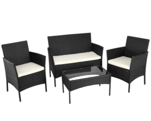 Aiamööbli komplekt rotang PALMA 4-osaline