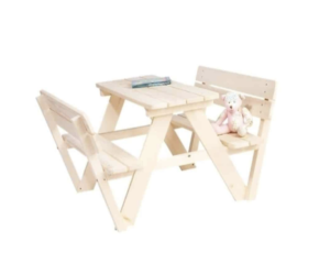Picnic table with backrest (Wooden)