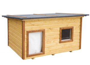 Dog house with porch and room