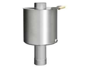 Savupiipun putki-vesisäiliö ruostumattomasta teräksestä 23 L