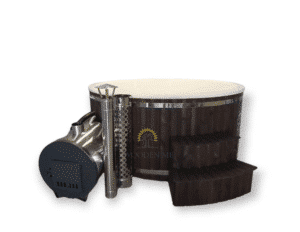 Poreallas ulkoisella kamiinalla 1,8x2m