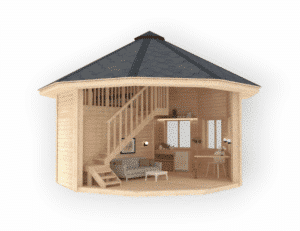 Pööninguga kämpingumajake 25,0 m²