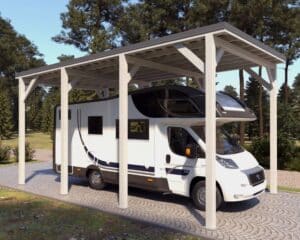 Autokatos “Ralf” 28m² matkailuautolle, Holzbrüder