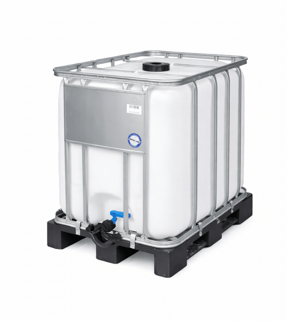 IBC-säiliö, käytetty, pesty, höyrytetty 600L