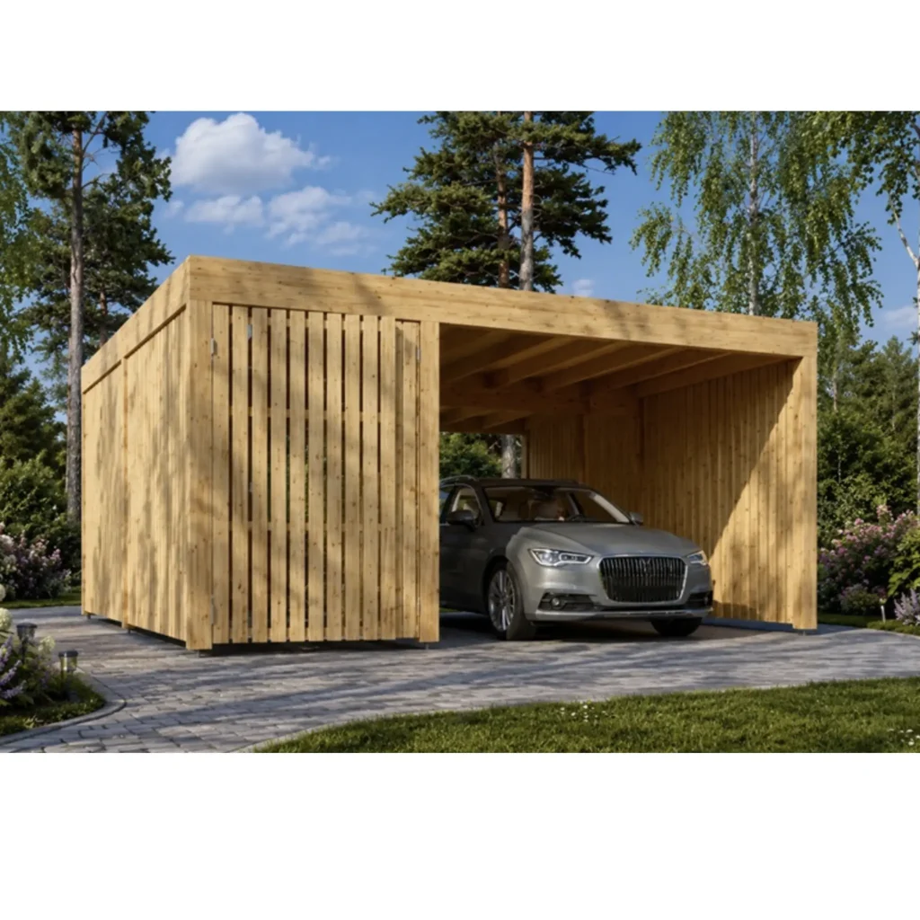 Auto varjualune kuuri ja külgseinaga LUNA F PLUS (4,9×5,6 m)