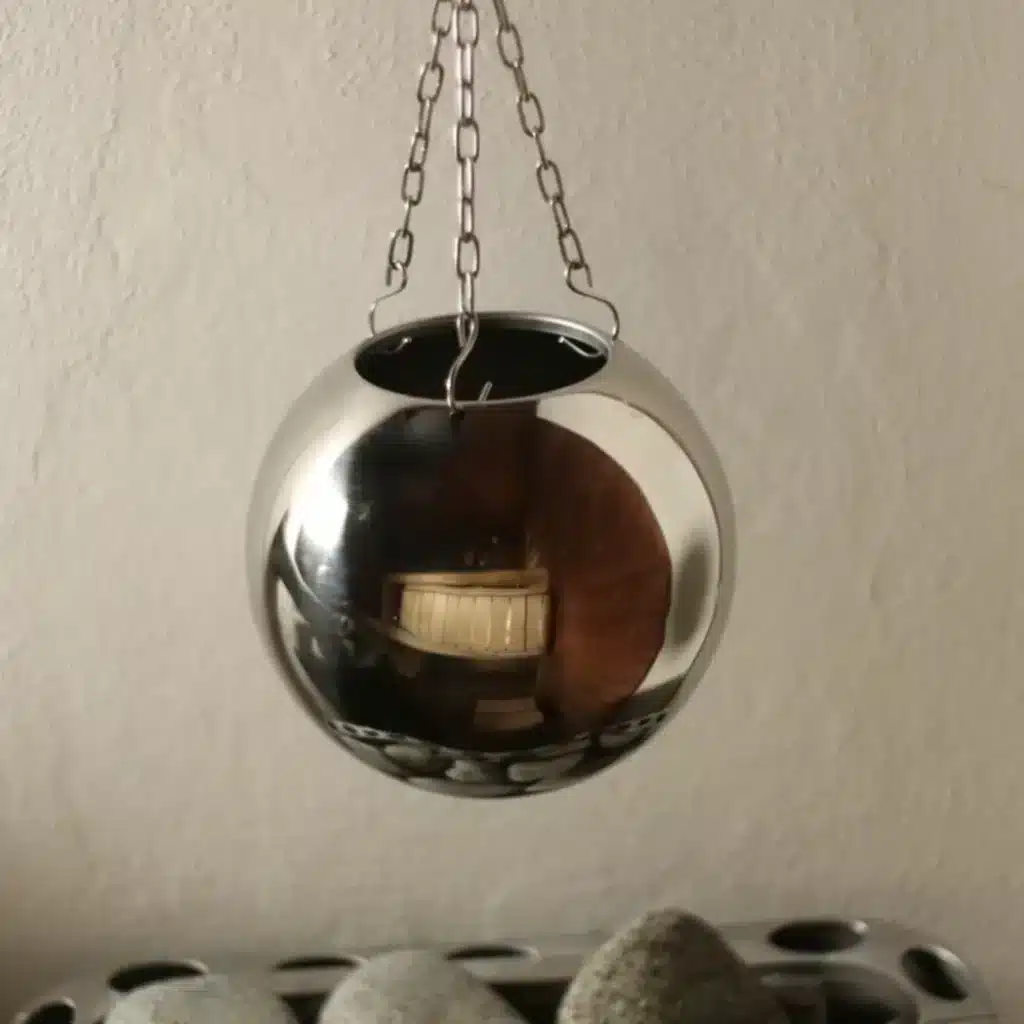Saunapallo saunaball shiny steel