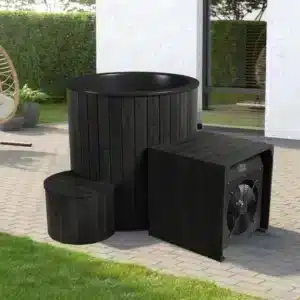 Külmaveetünn Ukko Ice koos vee jahutaja-soojendajaga, black edition