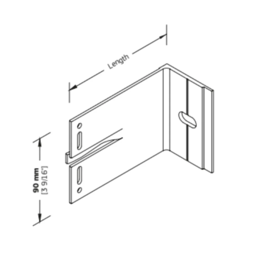 QVB aluminium mid brackets