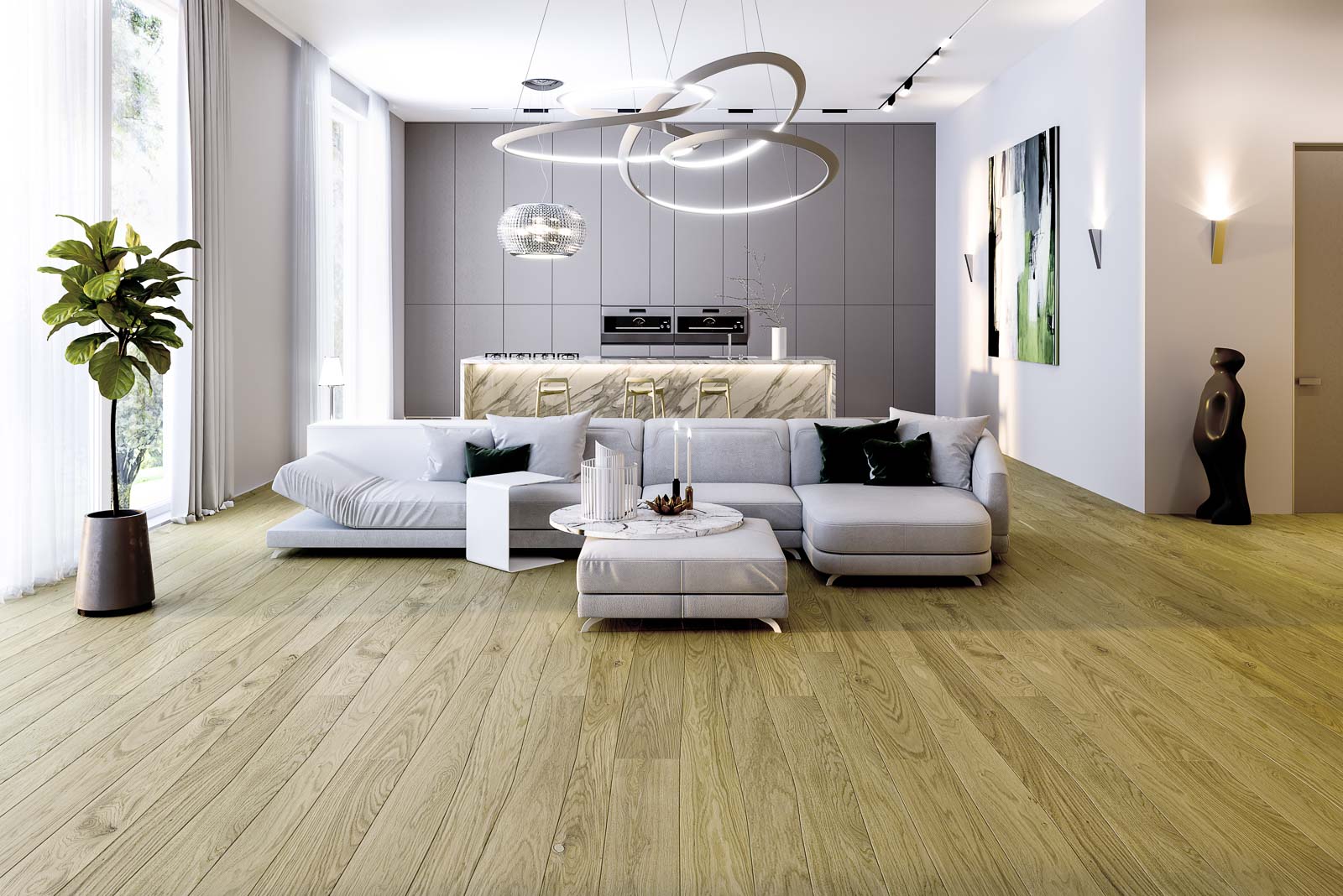 Autumn interior design trends: Natural parquet and Scandinavian simplicity