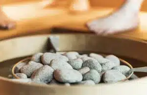 How to prepare sauna heater stones before use