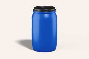 Plastic drum with lid 120L