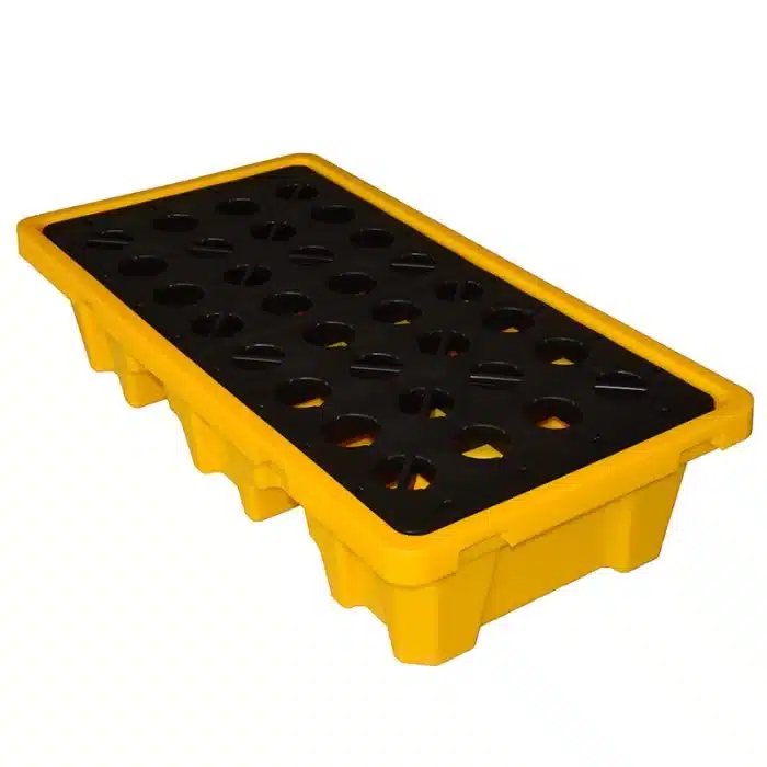 Spill bund MIDDLE — for 2 drums