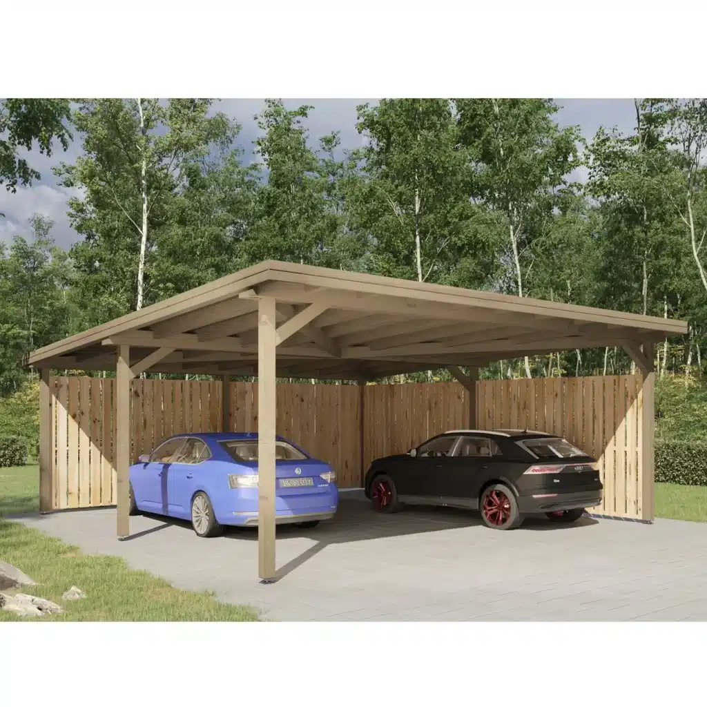Modern carport 6 x 6 m
