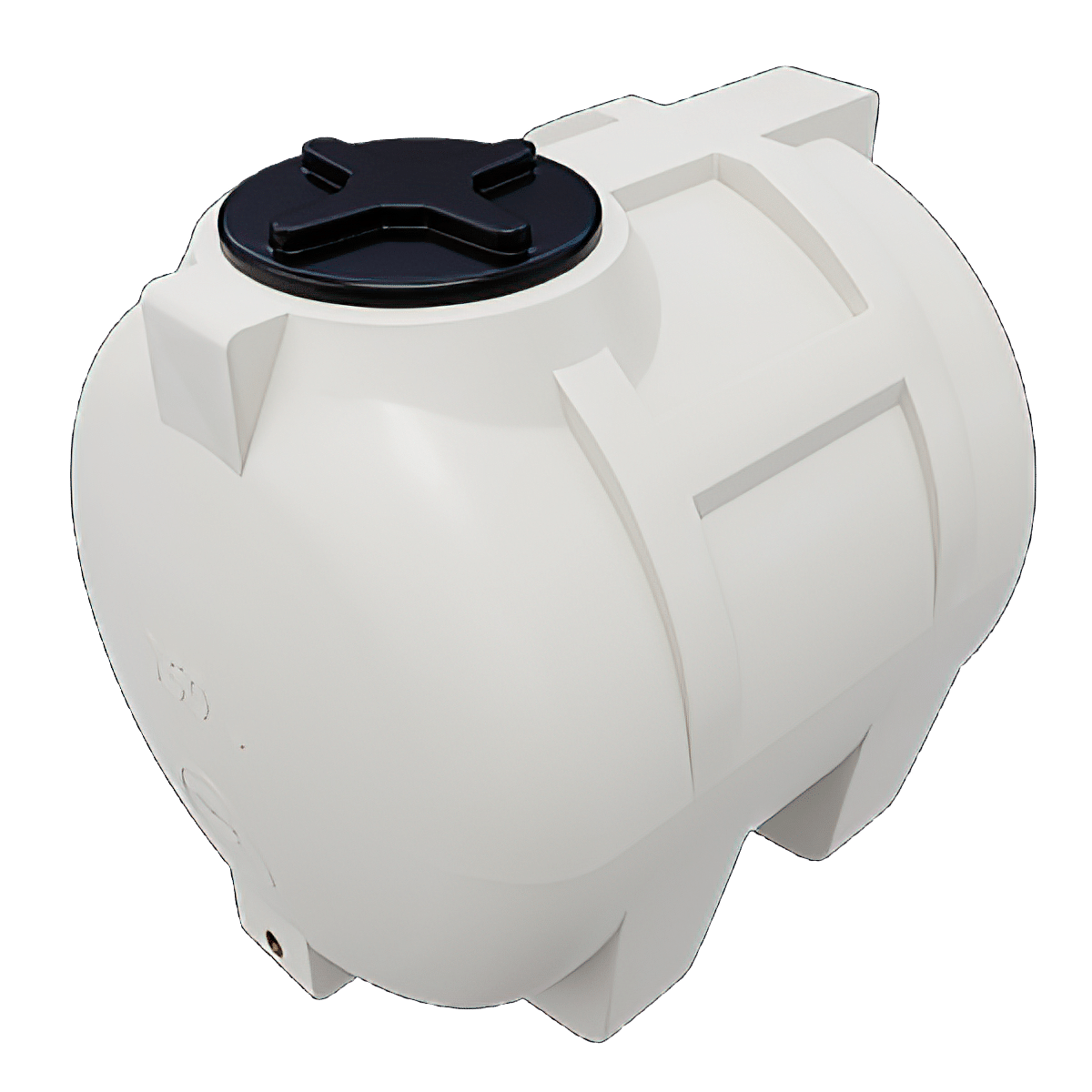 Plastic storage tank, horizontal 150L