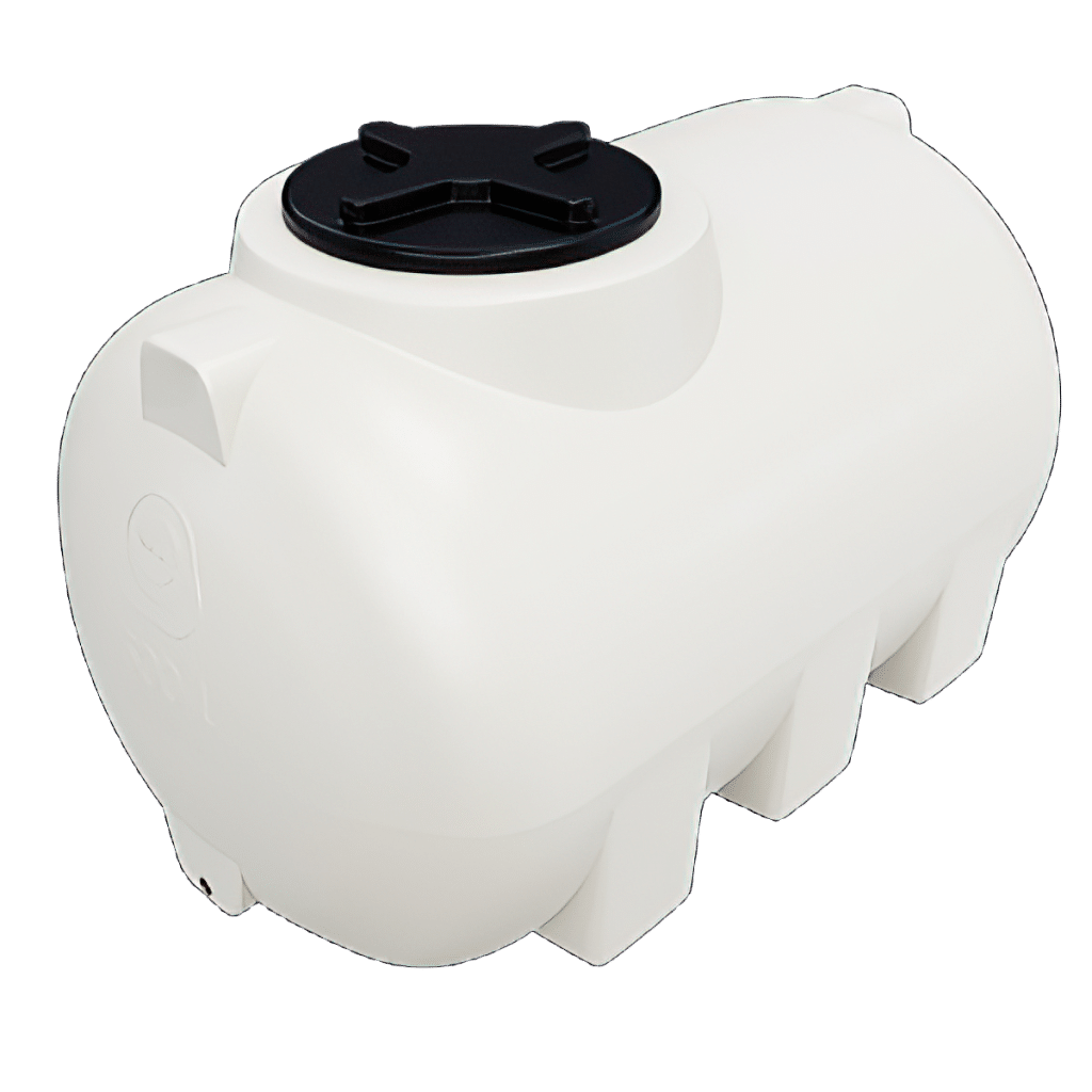 Plastic storage tank, horizontal 500L