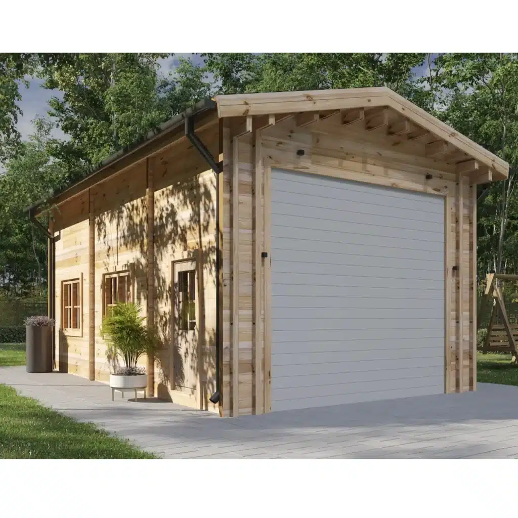 Garage for camper (44 mm), 4×8 m, 32 m²