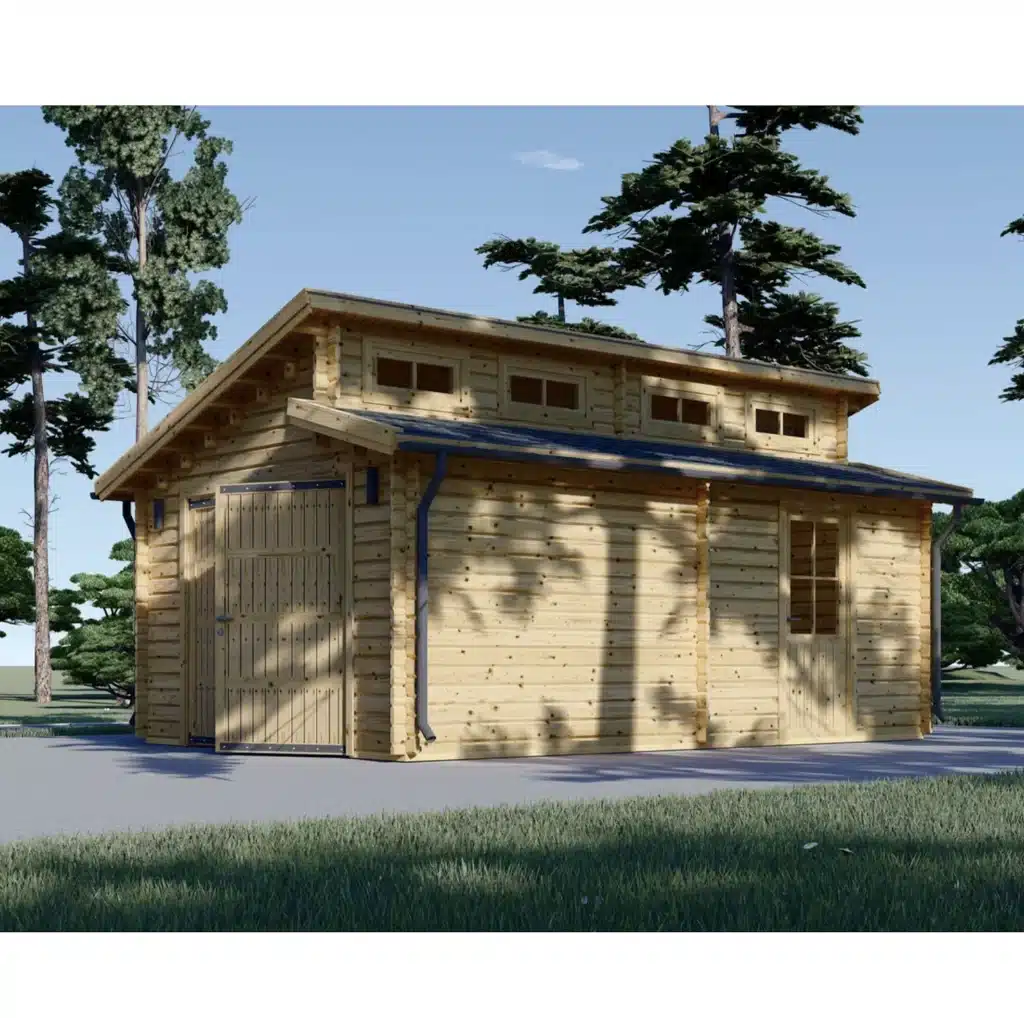 Single garage Twin (4m x 6m), 44mm