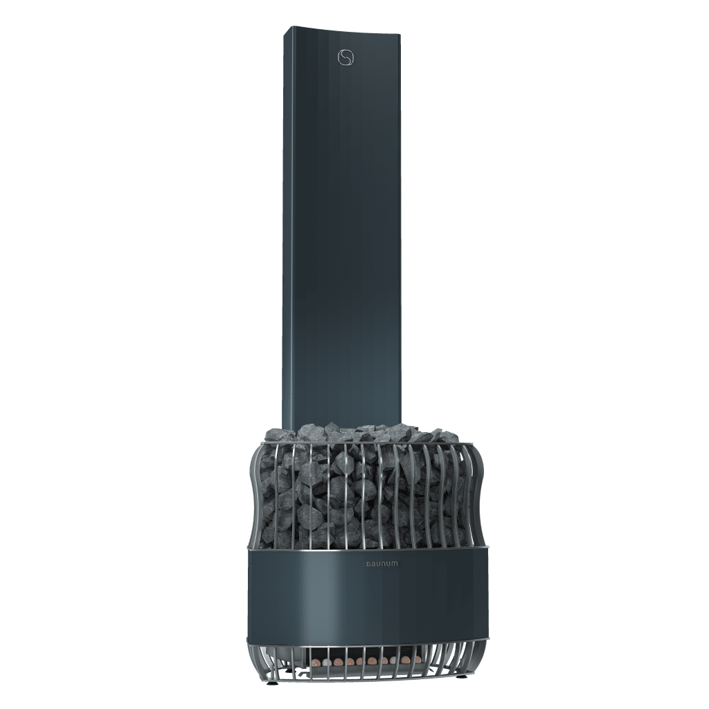 Saunum Luxury electric heater with climate device 19,8 kW – anthracite grey