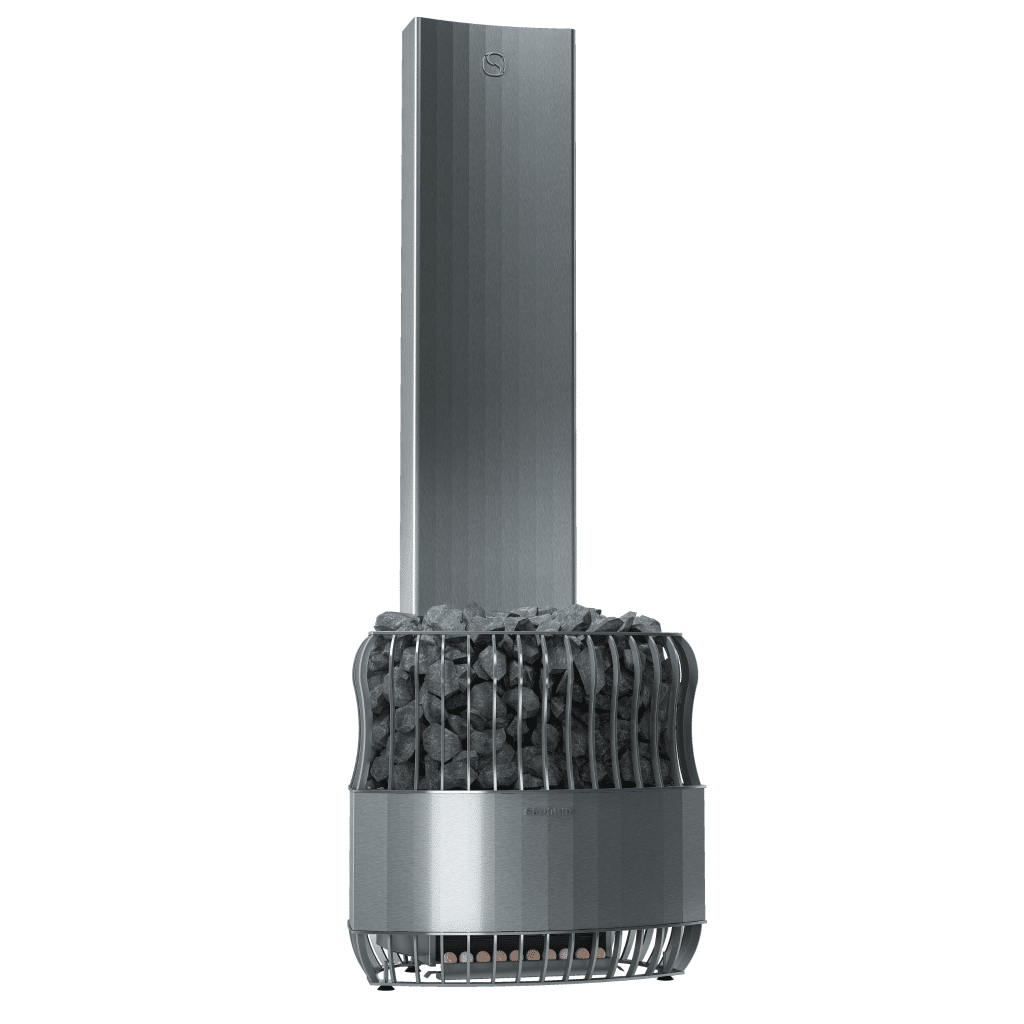 Saunum Luxury electric heater with climate device 13,2 kW – stainless steel