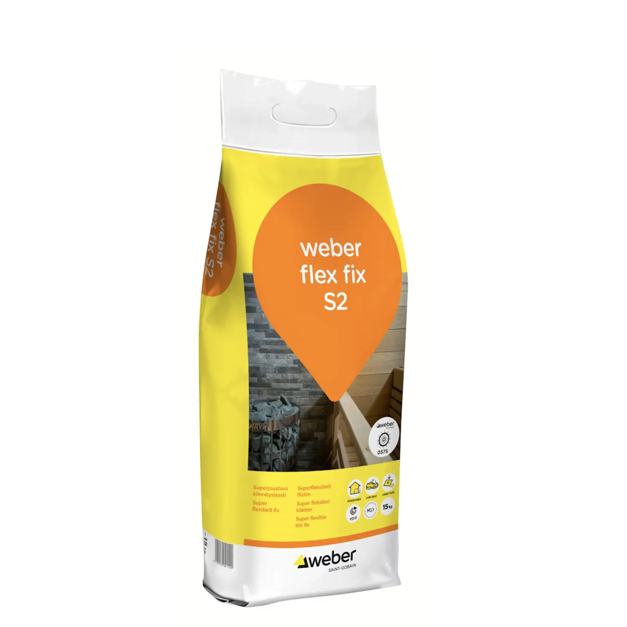 Kiinnityslaasti superjoustava Weber Flex Fix S2 15 kg