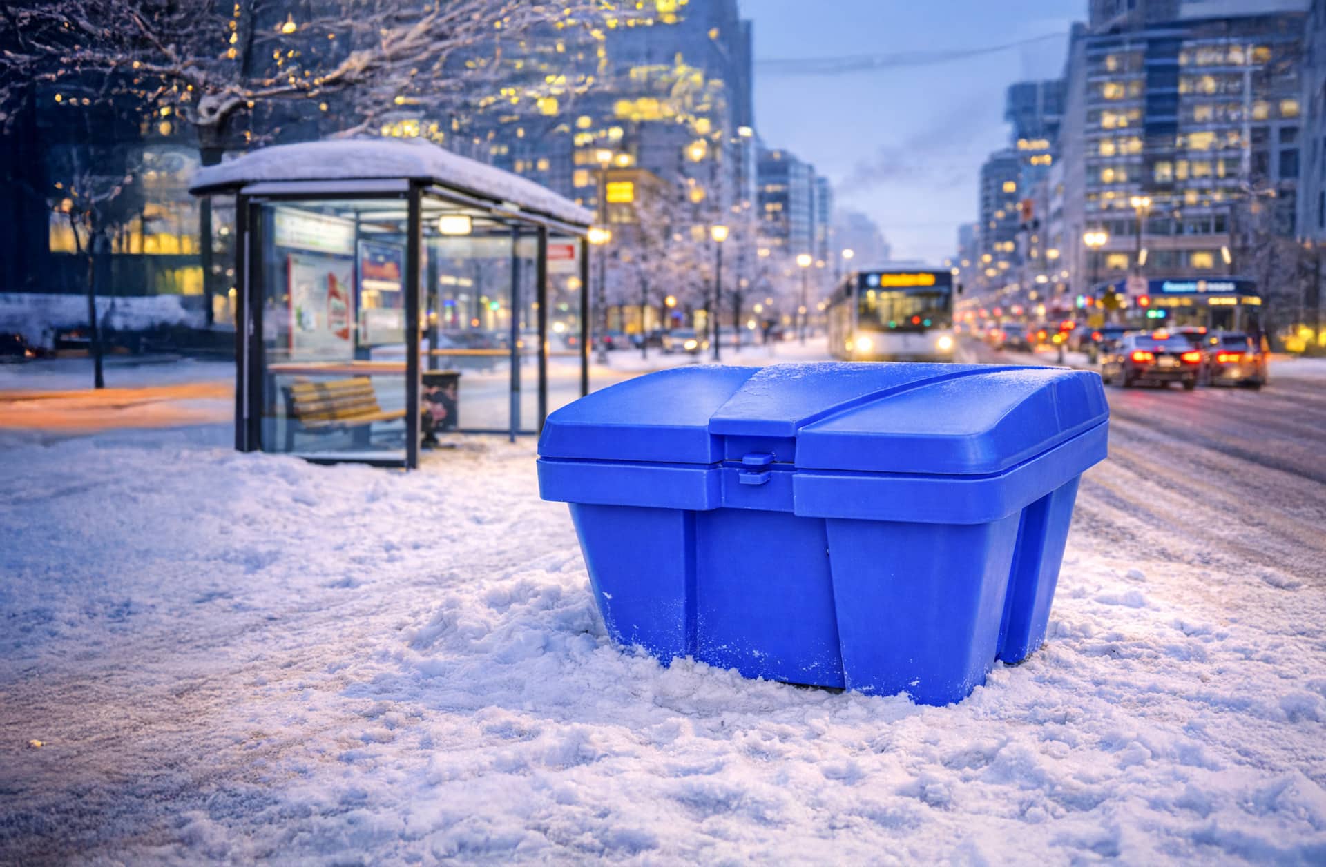 Grit/salt/absorbent bin photo