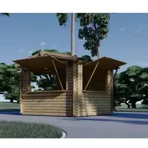 Kiosk 16 m² (4×4), 44 mm