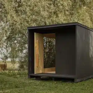 6,3 x 2,4 m Sauna made of CLT panels for 7 people
