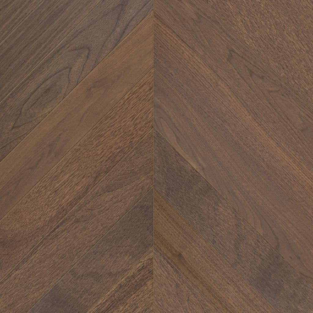 EstaParket Chevron Walnut City 4B Extra Matt Lacquered Gloss 5%