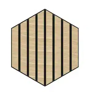 Acoustic panel 18 × 300 × 260 mm Marinus oak