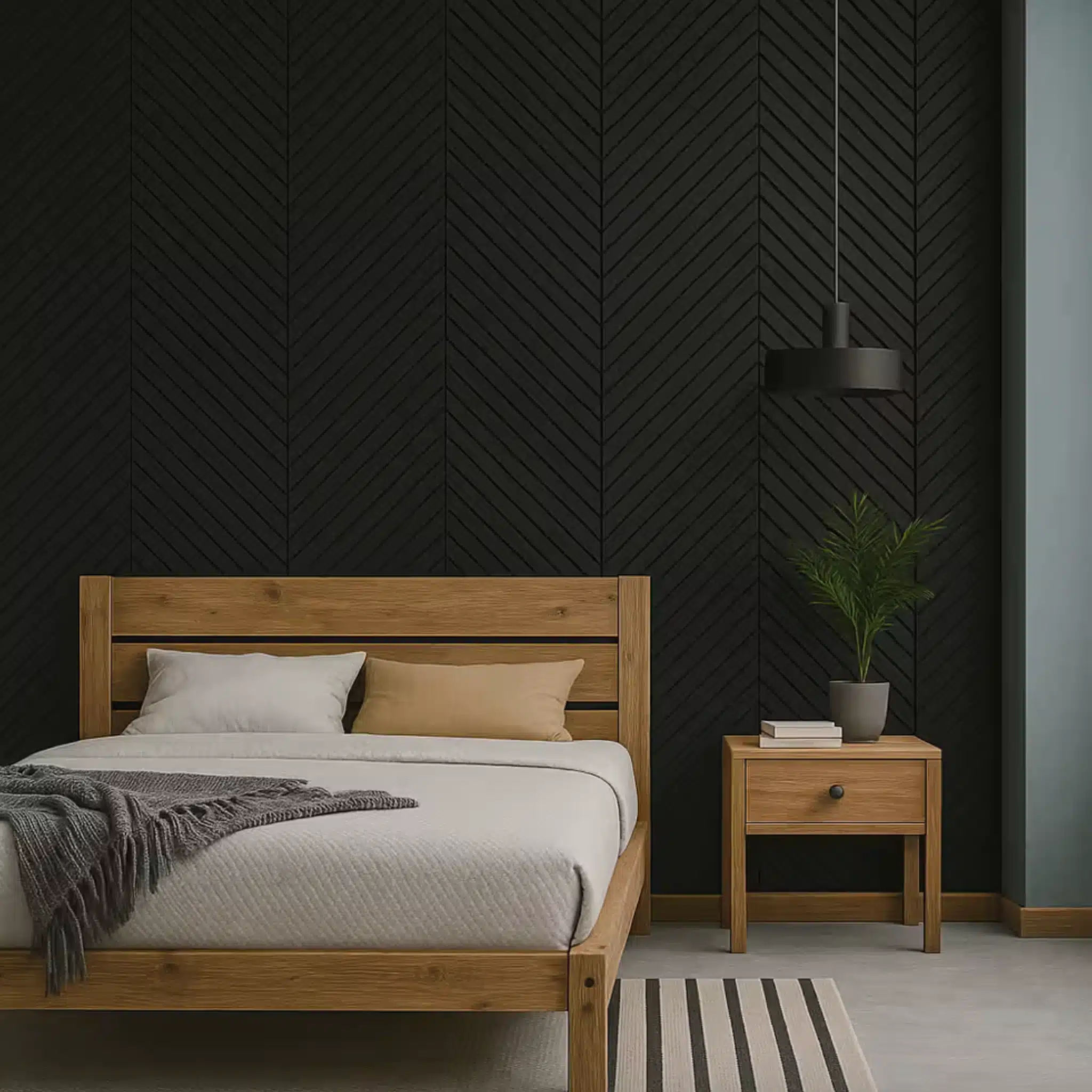Acoustic panel 21 × 600 × 2400 mm umbra black