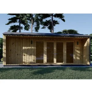 Puutarhatoimisto TINA (34 mm + puuverhous), 7 × 4 m, 28 m²
