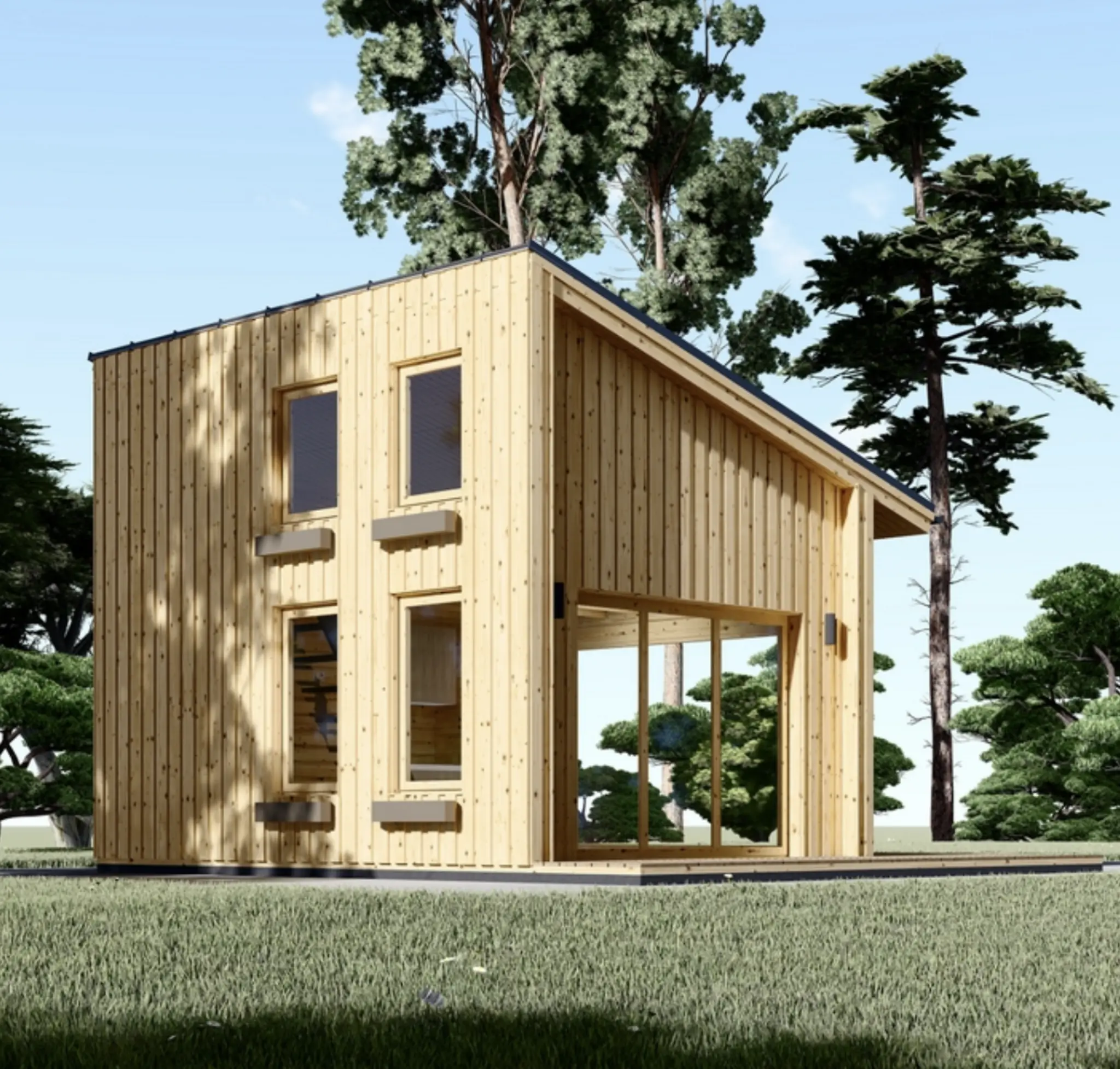 Puutalo SOPHIA 20 m² (44 mm + puuverhous)